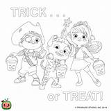Cocomelon Halloween Xcolorings Jj Rhymes Yoyo Ello Mimi Imprimer sketch template