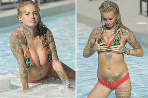jemma lucy teams tattoos with pure sex appeal in sizzling bikini showcase