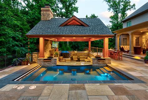 pa landscape group outdoor living  cumberland pa pool house designs backyard pavilion