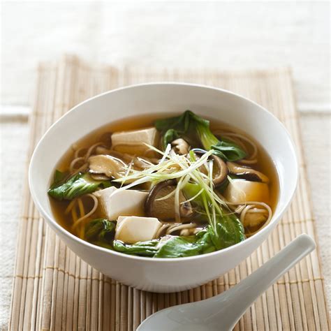 tofu  mushroom miso soup healthy recipe weight