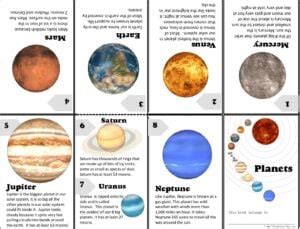 solar system planets  kids printable book