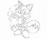 Tails Coloring Pages Sonic Line Popular Library Clipart Coloringhome sketch template