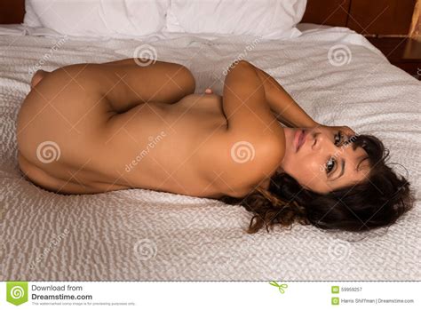 Brunette Stock Image Image Of Bare Tanned Long Beauty