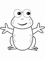 Coloring Frog Cartoon Happy Pages Printable Frogs Drawing Categories sketch template