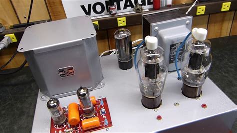 vacuum tube audio amplifier  triad output transformer  transmitter youtube