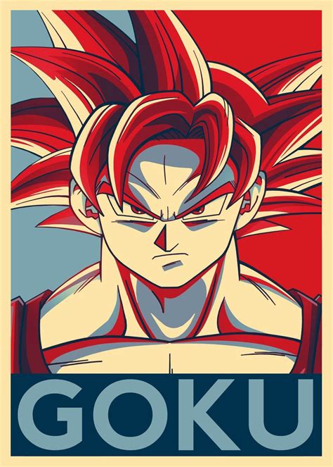 Goku Dragonball Z Poster By Nick Lopez Displate Personajes De