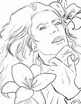 Bowie David Coloring Pages Lillies Colouring Book Getcolorings Books Tumblr Color sketch template