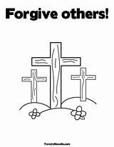 Coloring Pages Forgiveness Easter Colouring Preschool Kids sketch template