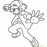 Ash Coloring Pages Ketchum Pokeball Printable Showing Coloringpages101 Color Kids Online sketch template