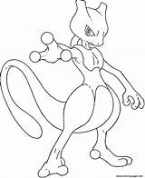 Coloring Mewtwo Pages Generation Legendaire Printable sketch template