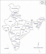 India Map Outline States Blank Pdf Drawing Indian Sketch Names Draw Political Chart Maps Base Printable State Kids Getdrawings Capitals sketch template