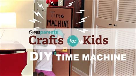 diy cardboard time machine crafts  kids pbs parents