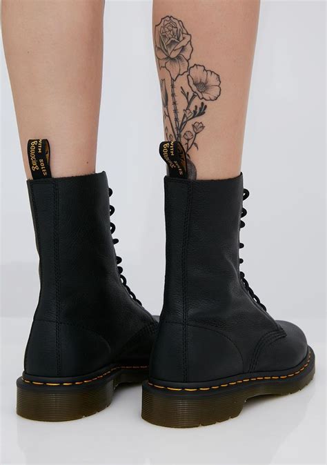 dr martens  virginia boots vegan boots vegan leather boots winter leather boots
