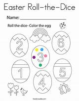 Dice Easter Roll Coloring Built California Usa sketch template