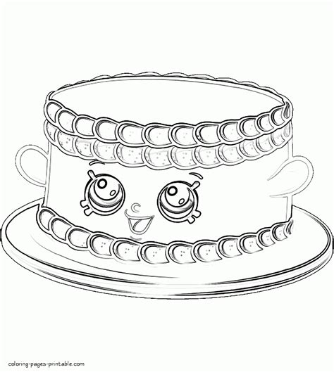 bree birthday cake shopkin coloring pages coloring pages printablecom