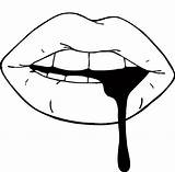 Drawing Drip Lips Dripping Clipartmag sketch template
