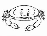 Crab Coloring Pages Printable Kids Crabs Activities sketch template