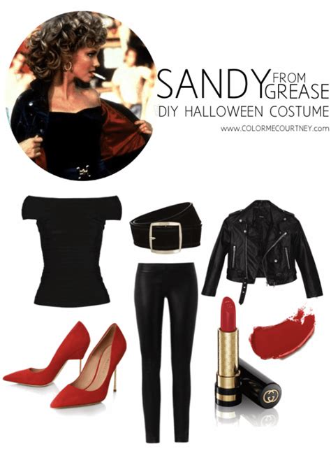 sandy grease sandy diy halloween costume sandy from grease end costume
