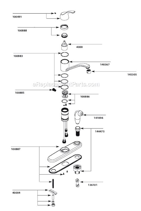 moen cau kitchen faucet parts diagram tutorial pics