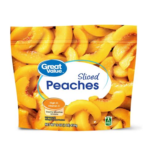 great  frozen sliced peaches  oz walmartcom walmartcom