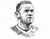 Rooney Wayne Drawing sketch template