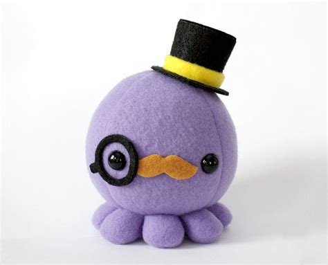 purple octopus plush   top hat  monocle flickr photo sharing