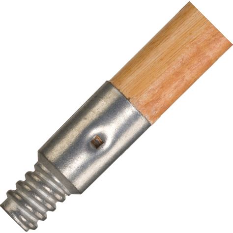 rubbermaid commercial threaded tip wood broom handle  diameter