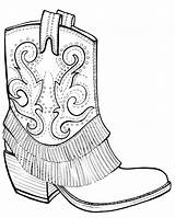 Boots Cowboy Drawing Cowgirl Hat Coloring Pages Paintingvalley Boot Explore Collection Printable Drawings Site sketch template