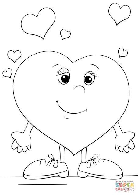 fun valentine  hearts colouring pages  kids