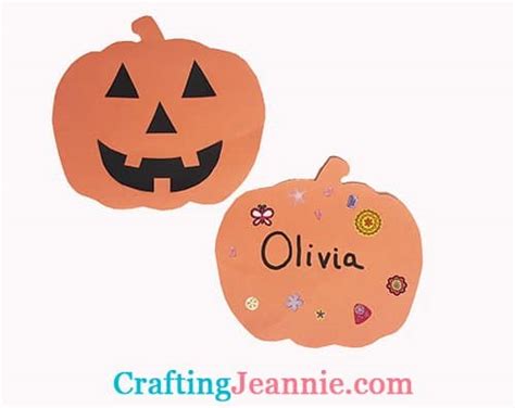 pumpkin craft template crafting jeannie
