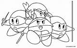Kirby Ninja Cool2bkids Malvorlagen Turtles Waddle Dee Ausdrucken Kostenlos Tui Sina Xcolorings sketch template