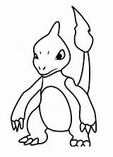 Charmeleon Coloring sketch template