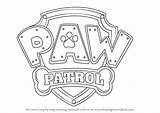 Patrol Paw Para Logo Coloring Printable Imprimir Canina Badge Molde Pasta Escolha Draw sketch template
