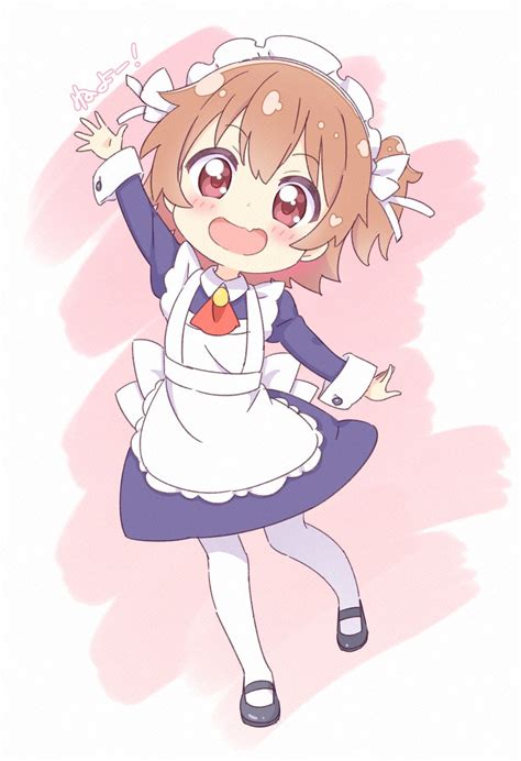 adorable little maid hinata [wataten ] cutelittlefangs