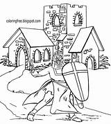 Coloring Pages Medieval Drawing Kids Church Color Printable Ages Knight Dark House British Historical Old Outline Landscape Getdrawings Arthur Camelot sketch template