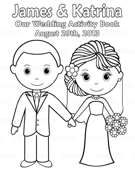 ideas  wedding coloring pages  pinterest children