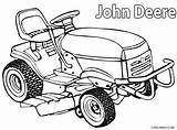 Coloring Machinery Mower Lawn Farm Deere John Pages Print Fun sketch template