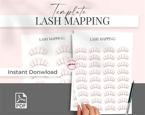 lash map sheets printable lash mapping sheets eyelash etsy schweiz