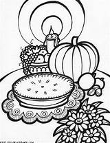 Thanksgiving Coloring Pages Printable Meal Adults Kids Adult Sheet Print Sheets Color Food Book Turkey Colouring Pies Pie Disney Books sketch template
