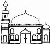 Mezquita Mosquee Edificios Arquitectura Enfants Pour sketch template