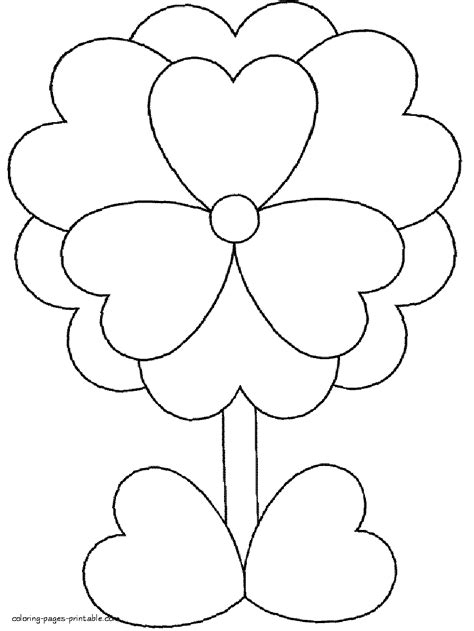 valentines day coloring page  preschoolers coloring pages