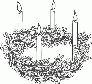 advent wreath coloring  color  advent coloring page