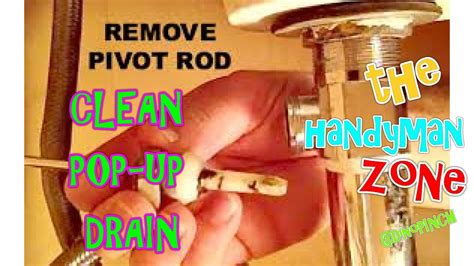 remove clean sink pop  drain youtube