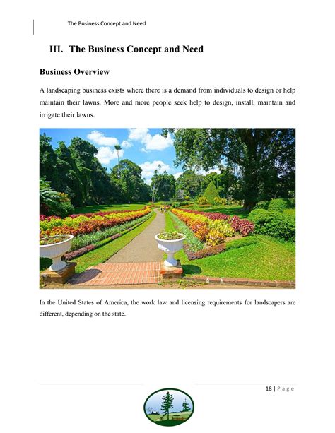 landscaping business plan template sample pages black box business plans