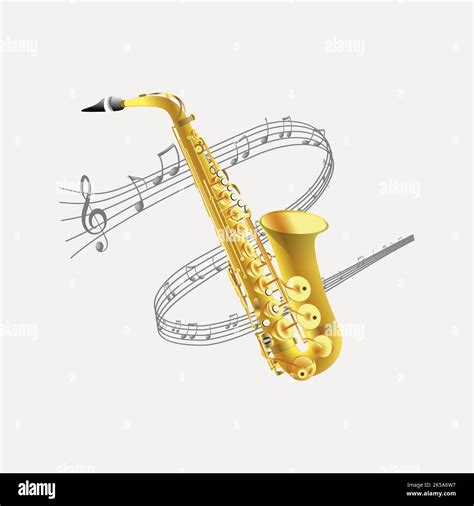 saxophone clipart  instrument illustration vector stock vector