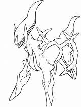 Pokemon Coloring Pages Legendary Arceus Line Cards Printable Print Archeus Rare Mythical Simple Drawing Coloriage Ex Glaceon Drawings K5 Worksheets sketch template