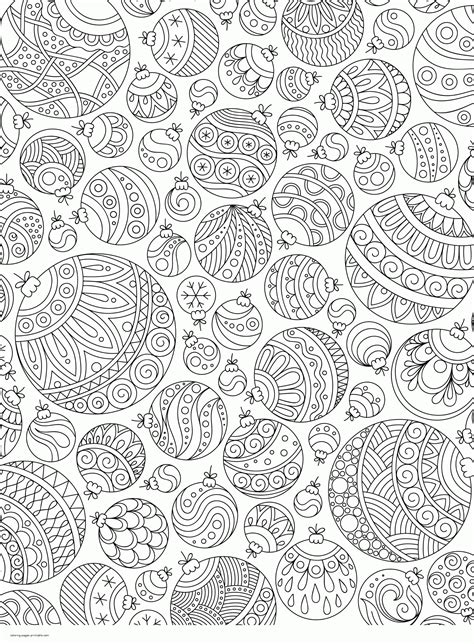 full page coloring pages  christmas ornament coloring pages