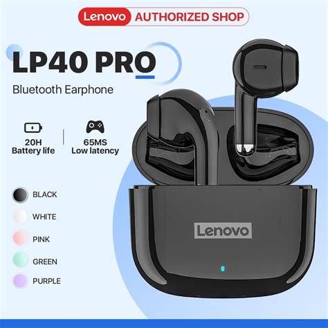 lenovo lp pro bluetooth earphone tws  mic mini wireless earbuds bluetooth  sports