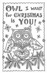 Cards Artist Mandala Owls Crazylittleprojects sketch template