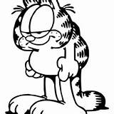 Irritado Irritada Garfield sketch template